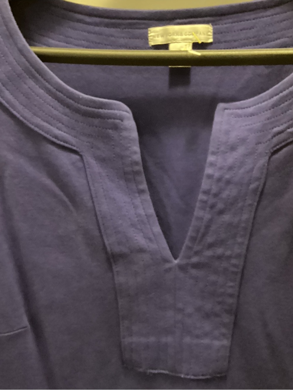 NY Company Sleeveless Shift Dress Faded Call out purplish deep navy color size S - Picture 4 of 7